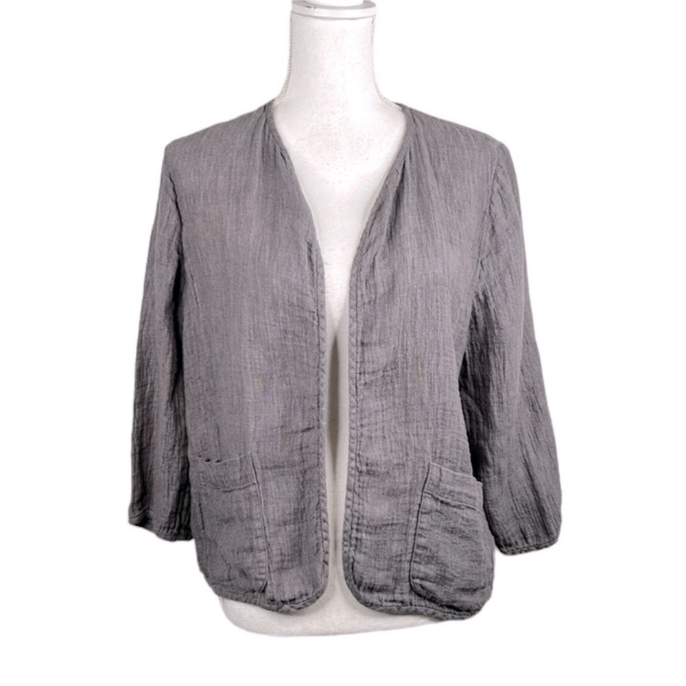 Eileen Fisher linen blend jacket